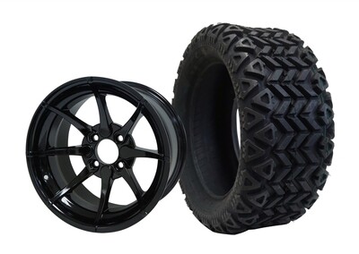 14&quot;x7&quot; HYDRA WHEELS and 23&quot; ALL TERRAIN TIRES (SET OF 4) - Steeleng