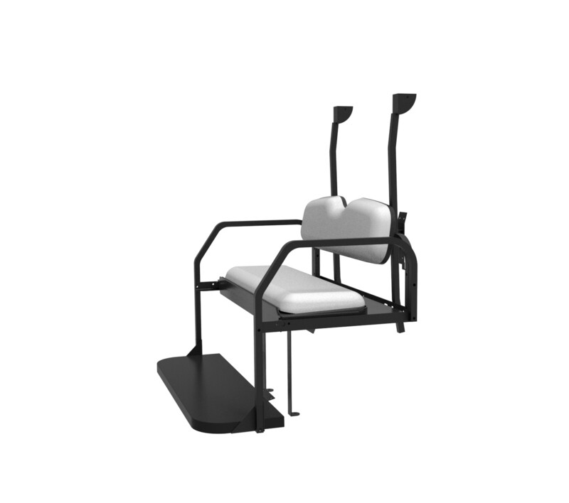 Club Car Precedent White Rear Flip Seat with Roof Supports