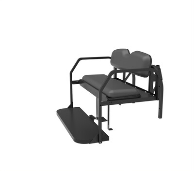 EZGO RXV Black Rear Flip Seat - Fits Model Years pre 2015 and 2016+