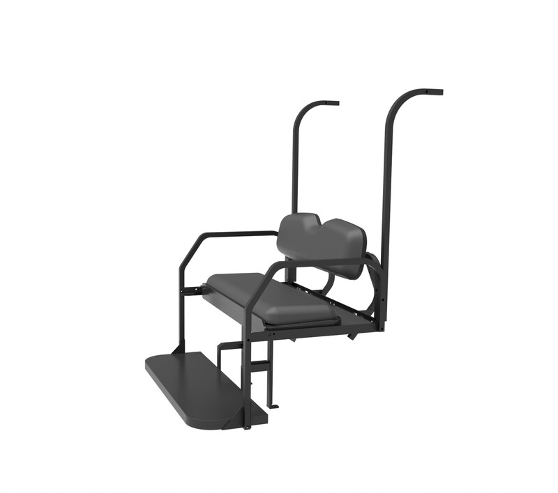 YAMAHA G14-G22 Black Rear Flip Seat with Roof Supports
