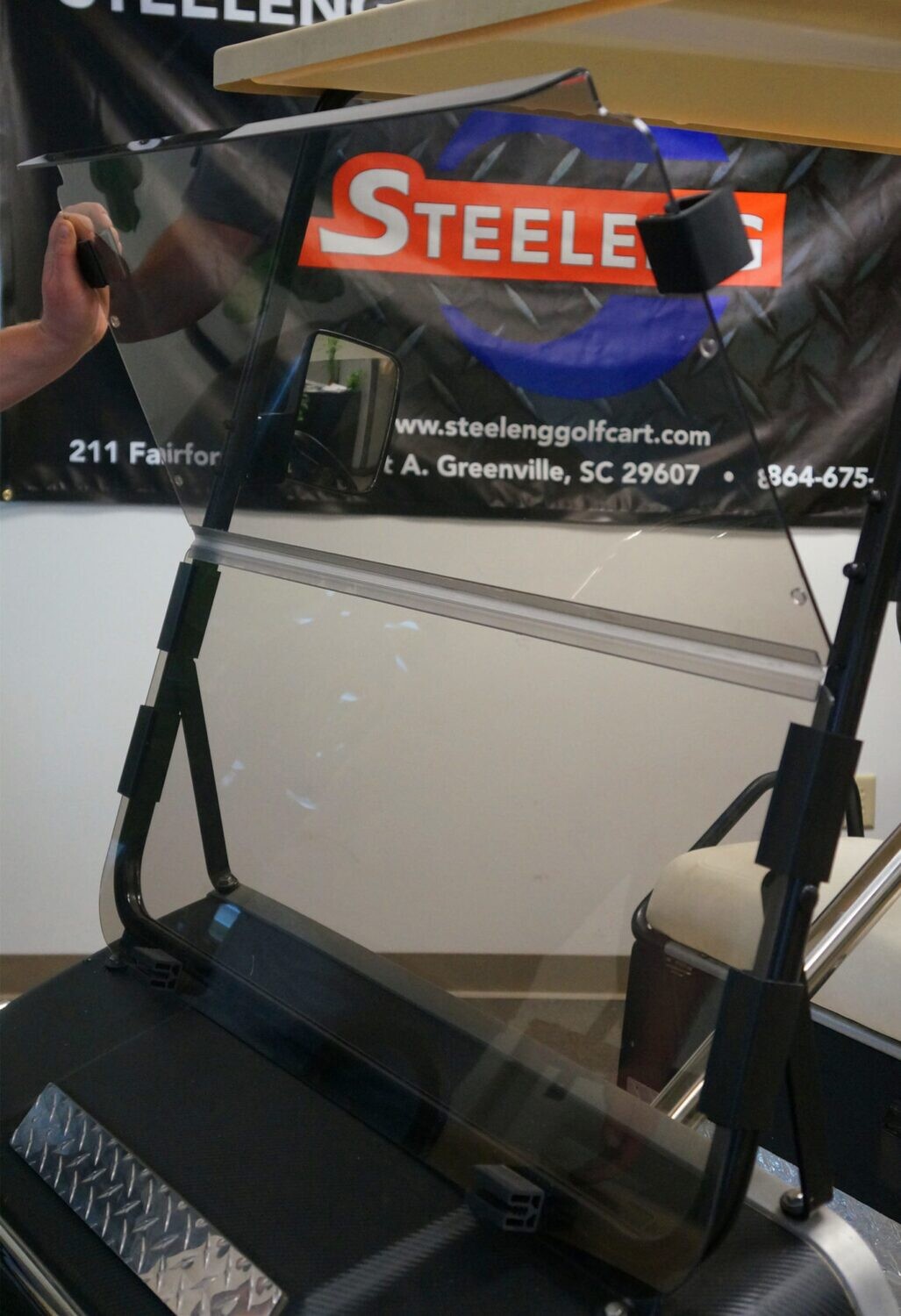 SGC WINDSHIELD TINTED FOLDABLE FOR EZGO TXT (2014-UP) FREEDOM