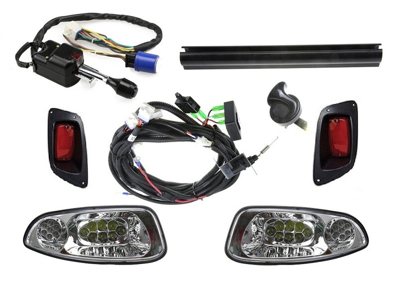EZGO RXV 2016+ LED Deluxe (Street Legal) Light Kit (12v - 48v)