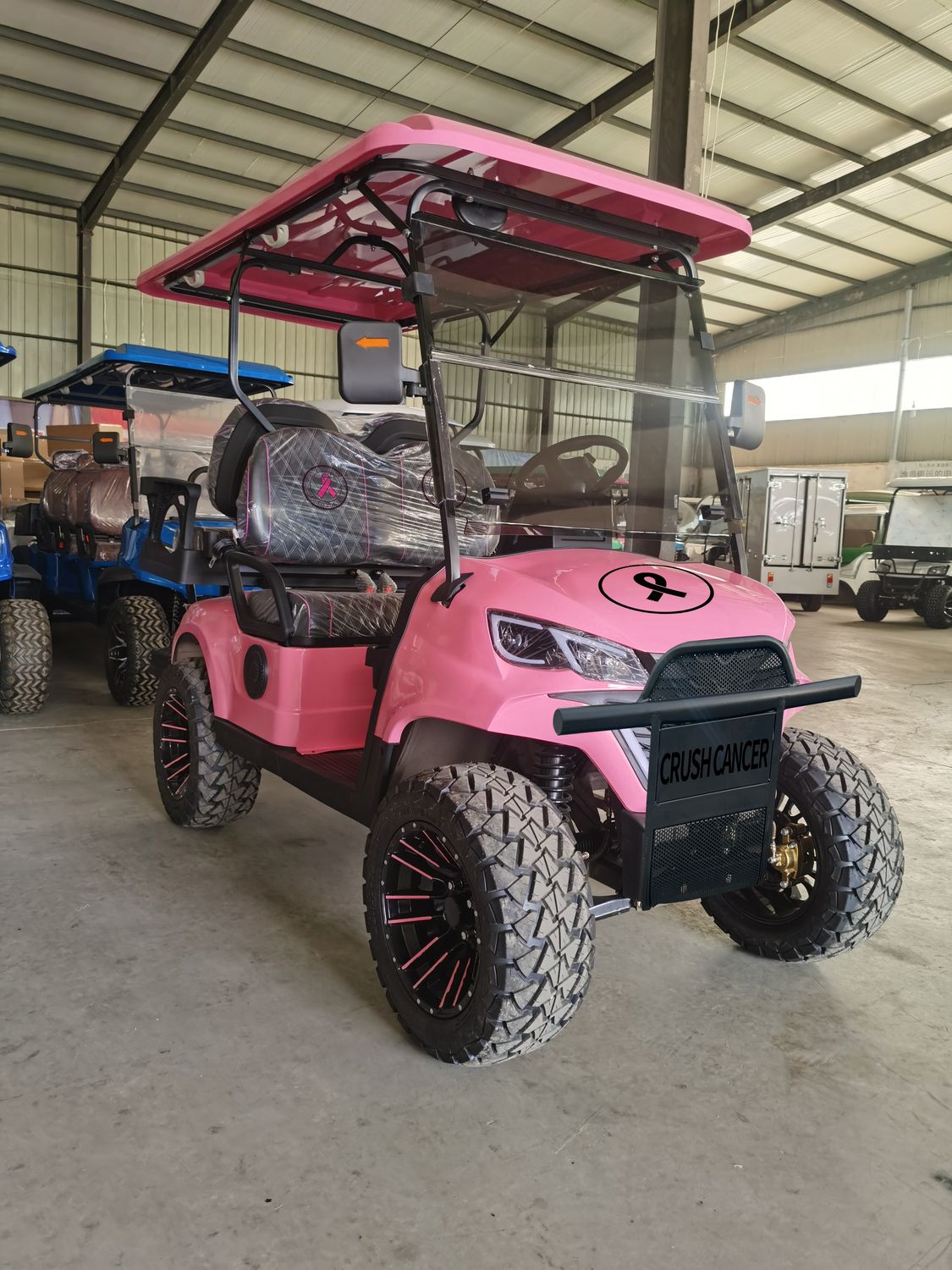 Breast Cancer Golf Cart