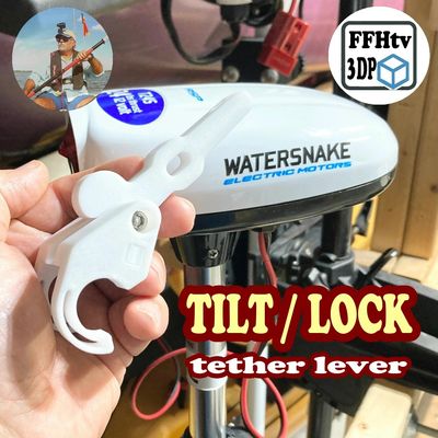 Tilt-Lock Tether Lever V2.0 for ASP T24 WaterSnake Trolling Motor