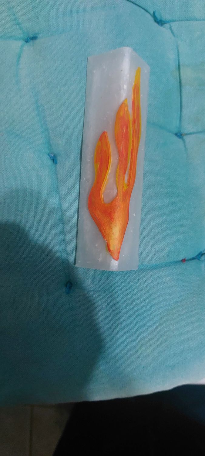 Triangle Flame Mezuza