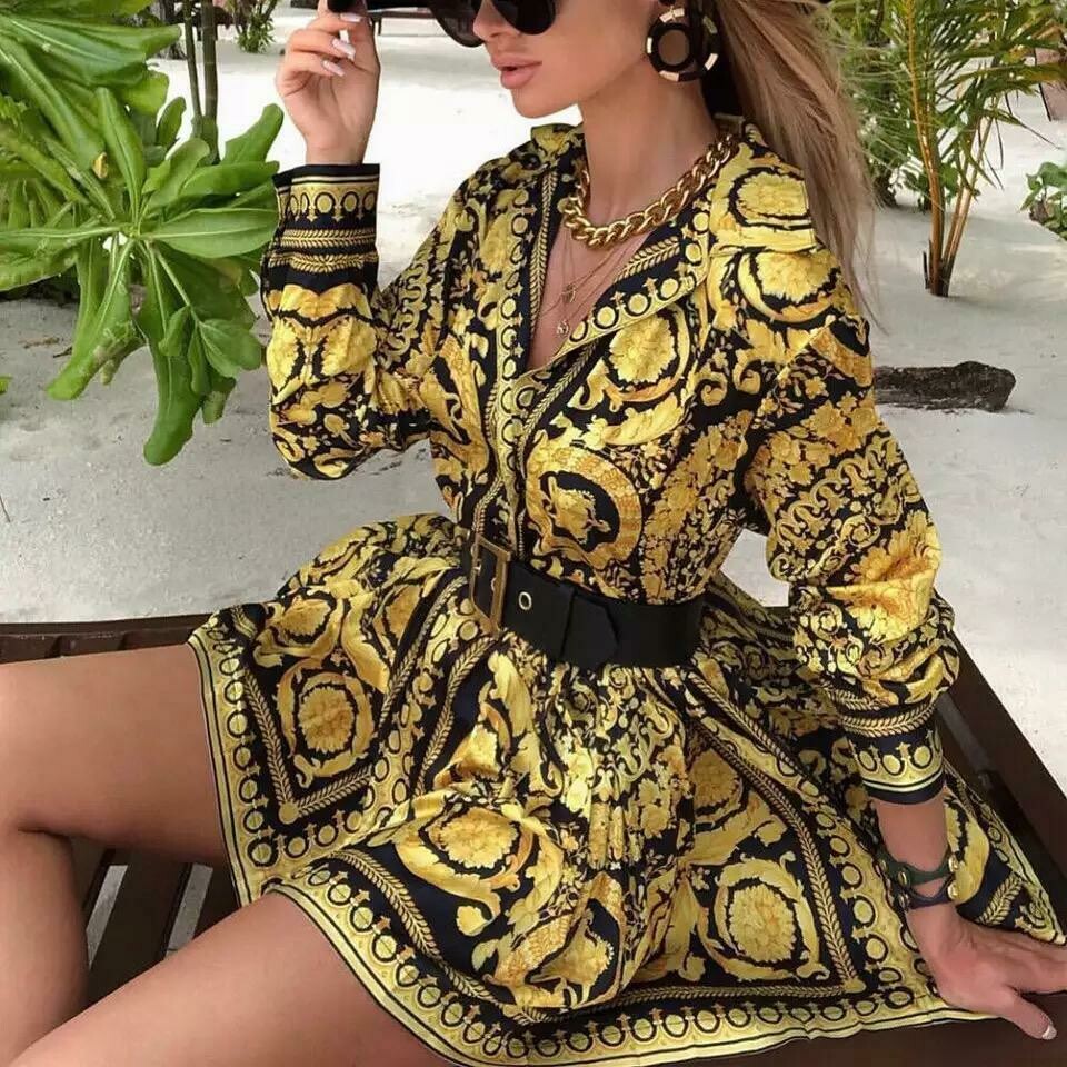 Robe de Soirée Style Chemisier