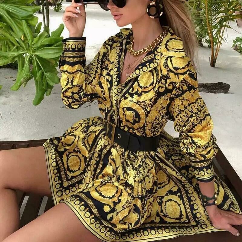 Robe de Soirée Style Chemisier