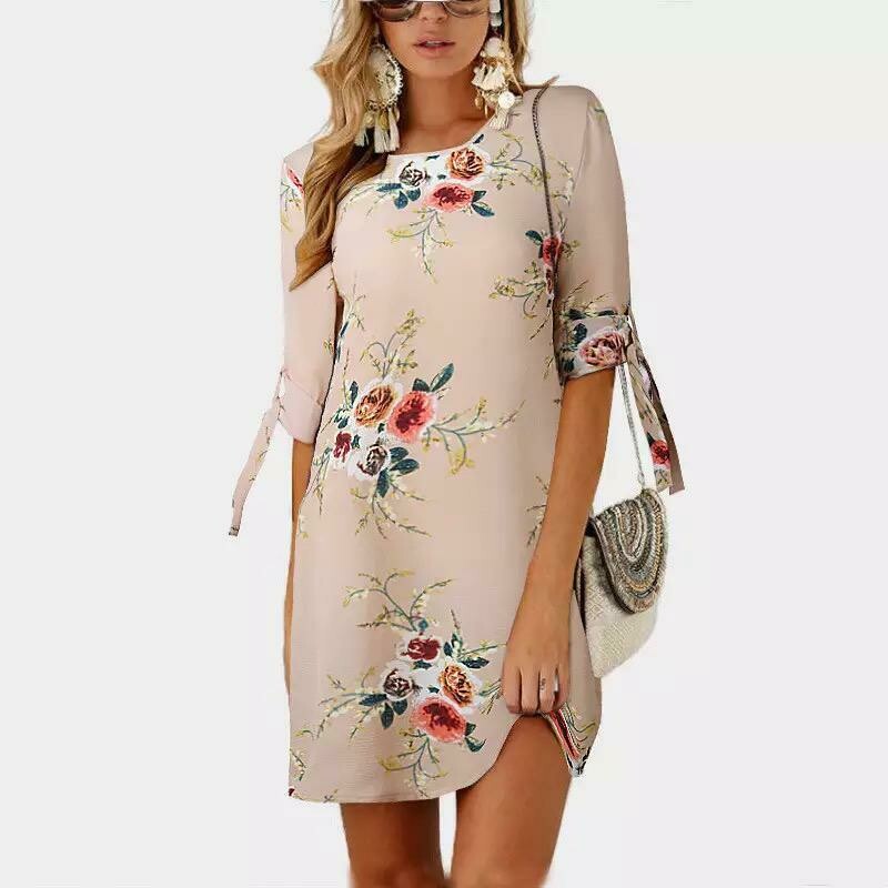Robe florale en mousseline