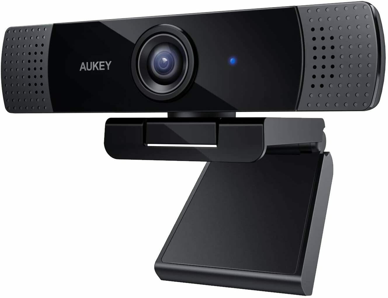 AUKEY Webcam 1080P Full HD avec Microphone Stéréo, Caméra Web pour Chat Vidéo et Enregistrement, Compatible avec Windows, Mac et Android