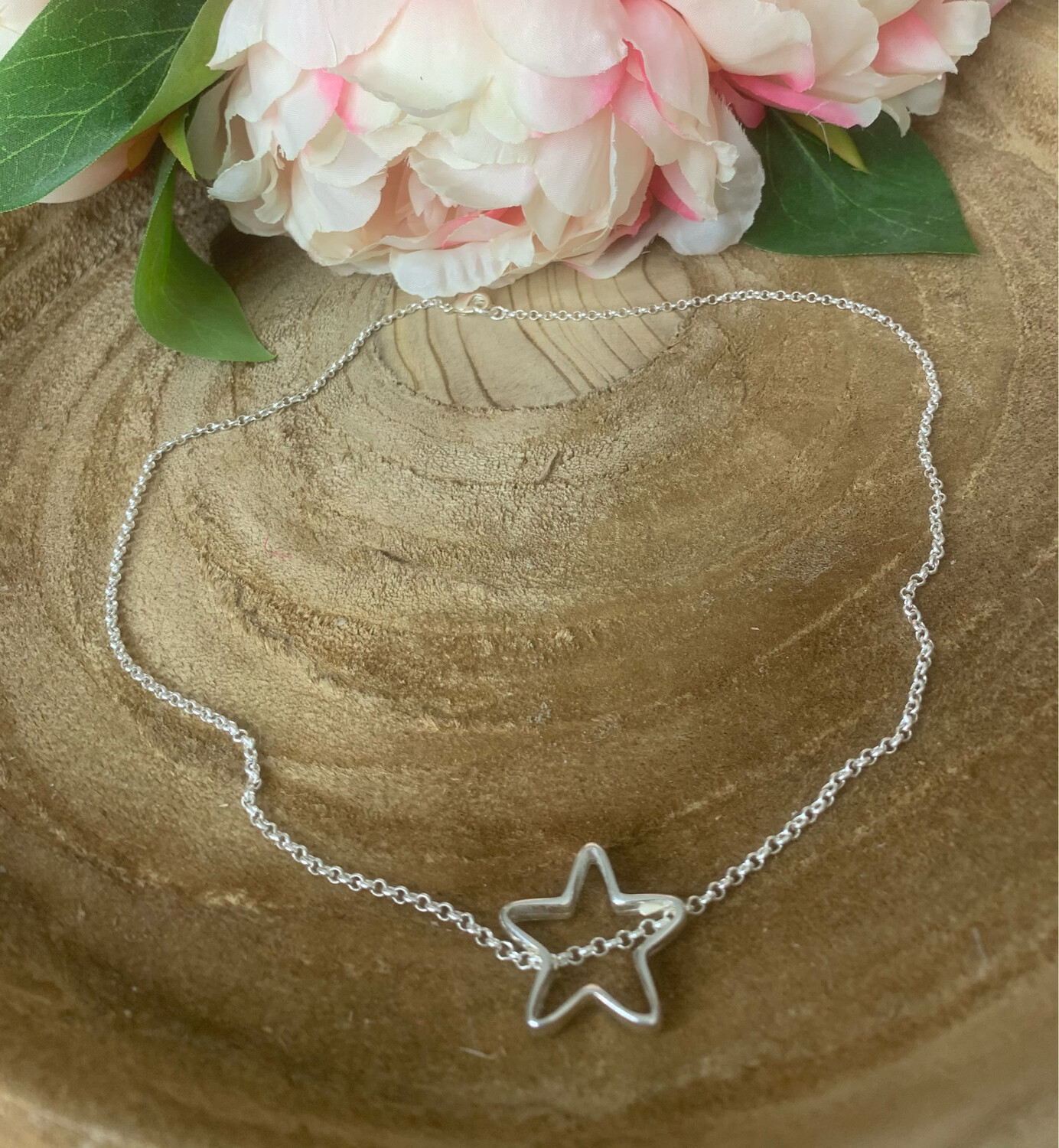 Collier Etoile - Argent plaqué 10 microns
