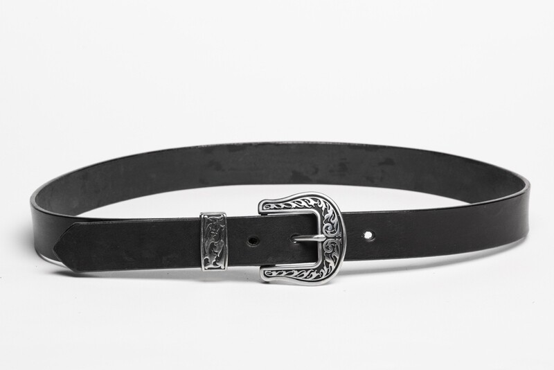Horseshoe Buckle Town &amp; Country Belt Black