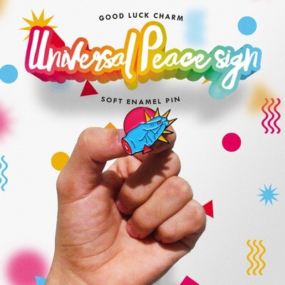 Universal Peace Sign: Soft Enamel Pin