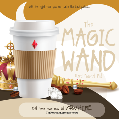 The Magic Wand: Hard Enamel Pin