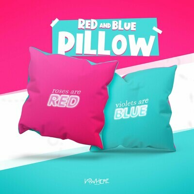 Roses Are Red, Violets Are Blue Pillow