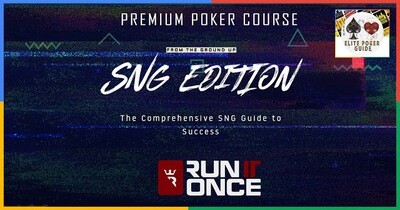 RUN IT ONCE RIO FROM THE GROUND UP SNG EDITION - ELITE POKER COURSES CHEAP