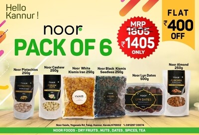Noor combo pack of 6 ( Flat Rs.400 OFF )