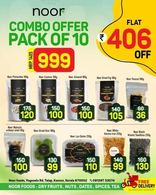 Noor combo offer pack of 10 ( Flat Rs. 406 OFF )
