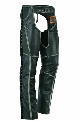 DS485V WOMEN'S GRAY STYLISH LIGHTWEIGHT HIP SET CHAPS