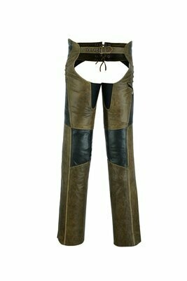DS498 WOMEN’S STYLISH LIGHTWEIGHT HIP SET CHAPS- TWO TONE