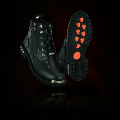 DS9730 MEN’S 6’’ SIDE ZIPPER PLAIN TOE BOOT