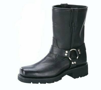 1436 MENS 7" HARNESS MOTORCYCLE BOOTS WITH ZIPPER
