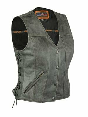 DS205V WOMEN'S GRAY SINGLE BACK PANEL CONCEALED CARRY VEST