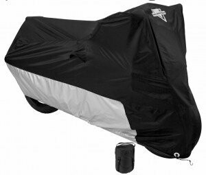 MC-904 BIKE COVER- BLACK/SILVER