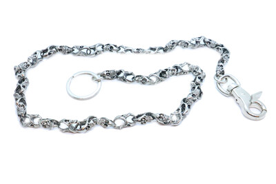 WC-7017 34" WALLET CHAIN SMALL SKULLS