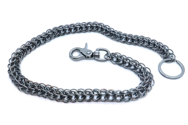 WC17614 27" WALLET CHAIN GUN METAL