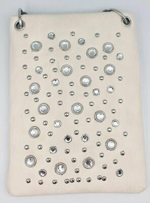 CHIC07-PWTR CROSSBODY HANDBAG - CRYSTAL ALL OVER