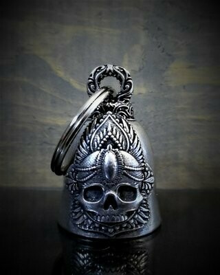 BB-65 MANDALA SKULL ROSE BELL