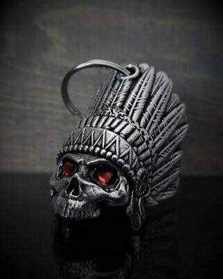 BB-74 INDIAN SKULL DIAMOND BELL