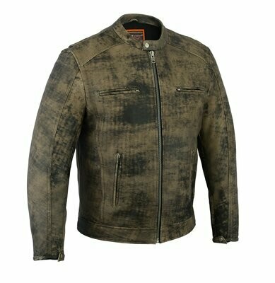 DS736 MEN'S ANTIQUE BROWN CRUISER JACKET