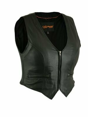DS238 WOMEN'S STYLISH LIGHTWEIGHT ZIPPER FRONT VEST