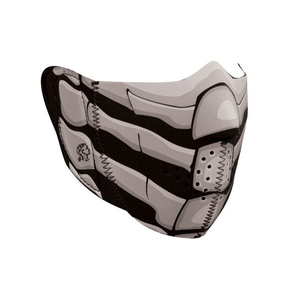 WNFM168HG ZAN® HALF MASK- NEOPRENE- BONE BREATH- GLOW IN THE DARK