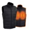 Men’s ‘Puffed’ Black Heated Textile Vest