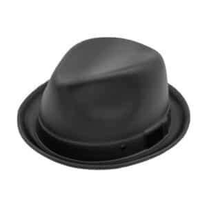 Matte Black Ralphie Fedora with Black Band