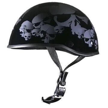 SOA inspired DOT Beanie SkullNation Gloss Black No Peak