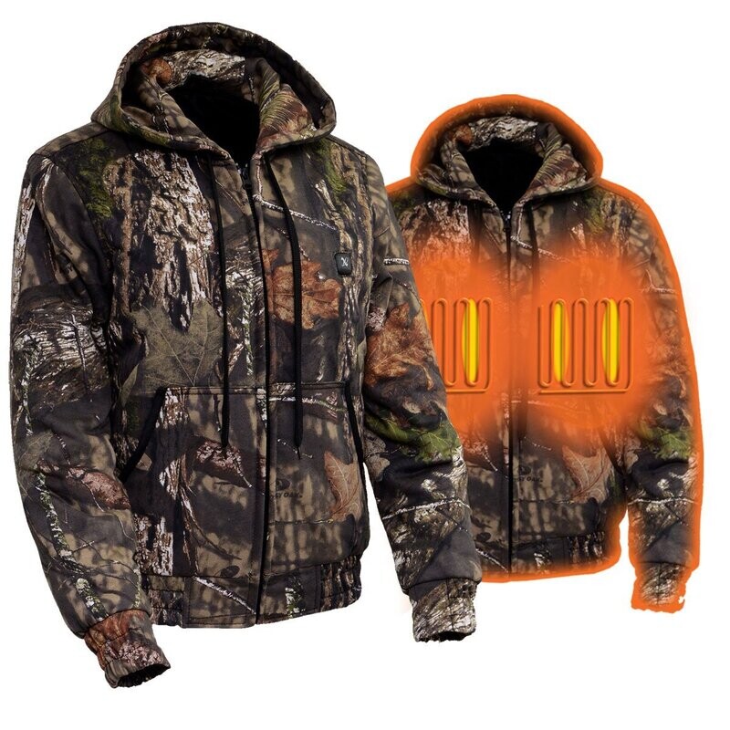 Women’s ‘Camo’ Heated Zipper Hoodie in Camo Print