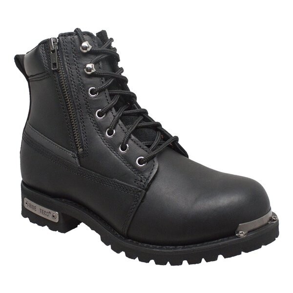 DS MENS 6' REFLECTIVE DOUBLE ZIPPER BIKER BOOT