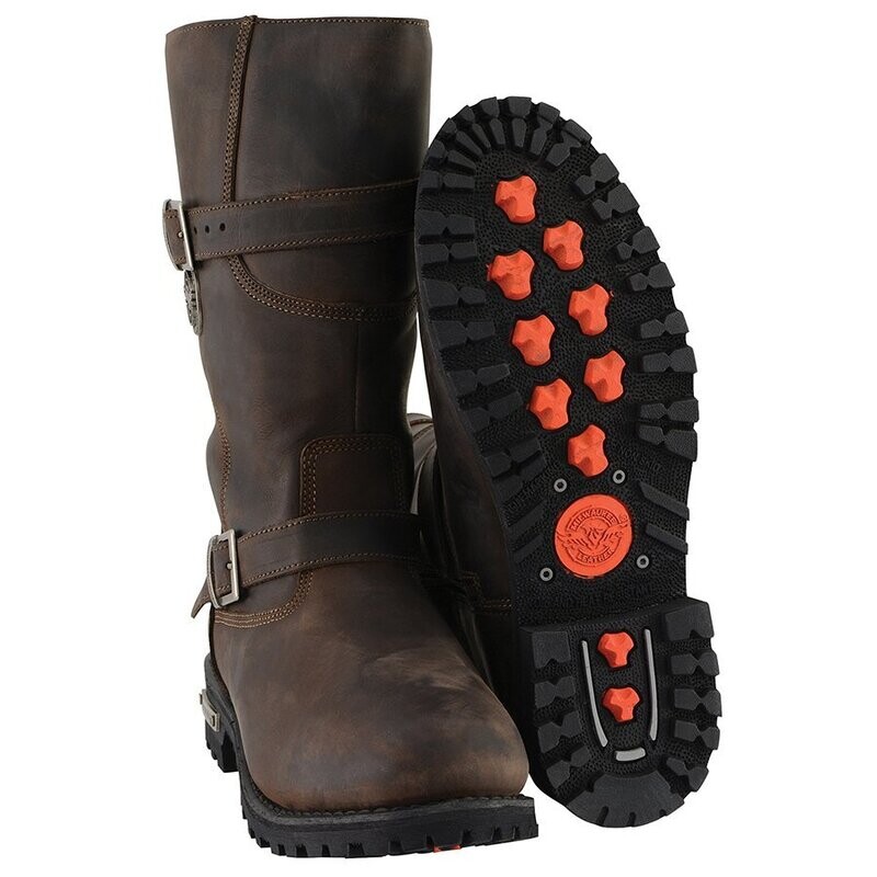 Men’s 11” Dark Brown Engineer Boot – Designed to Scuff and Distress
Brand : Milwaukee Boots