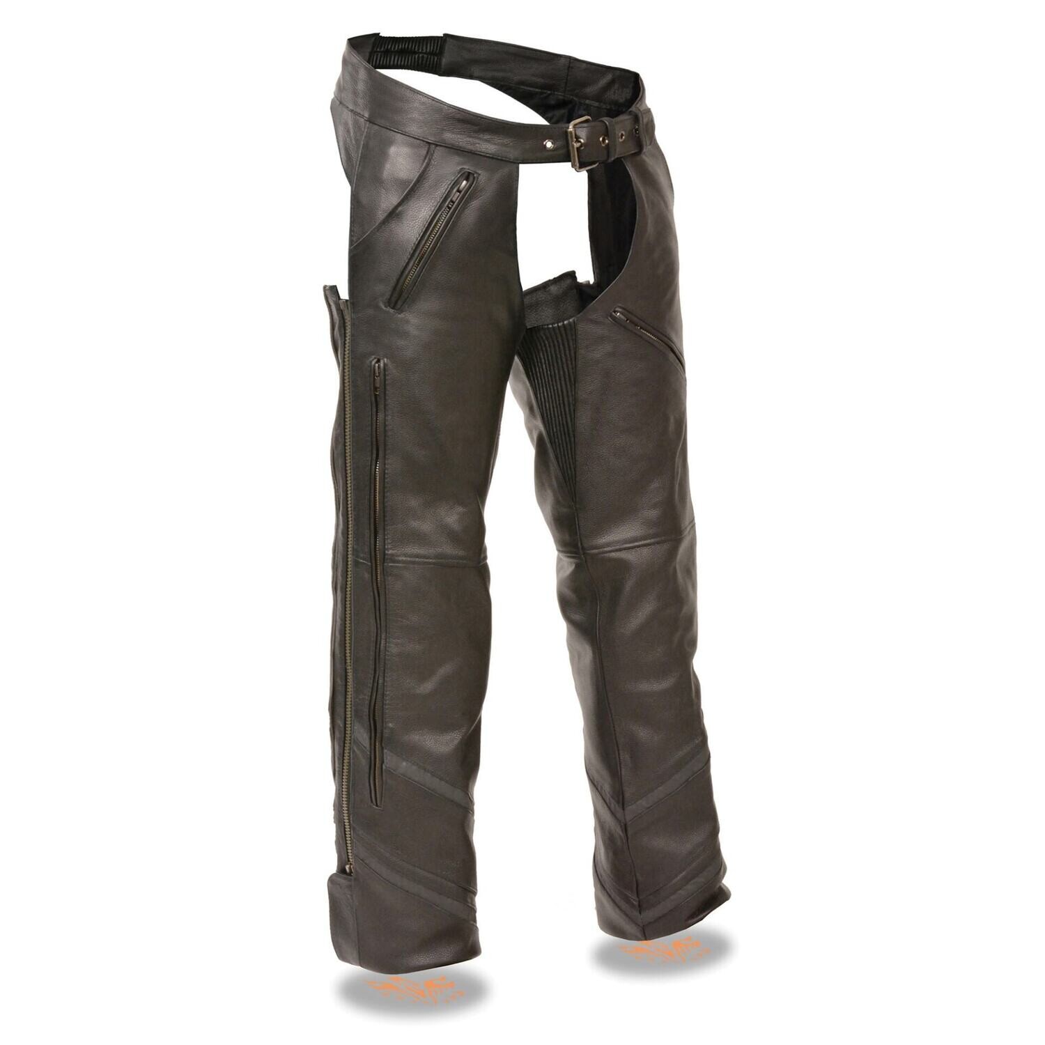 Men’s Vented Chap w/ Reflective Piping
Brand : Milwaukee Leather