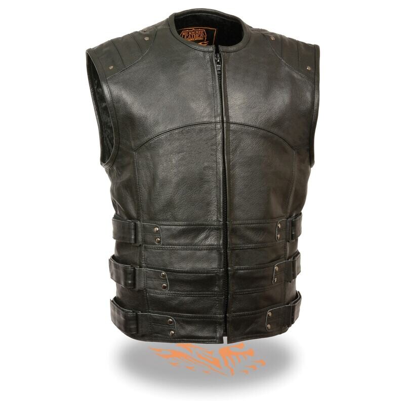 Men’s Updated SWAT Style Biker Vest
Brand : Milwaukee Leather