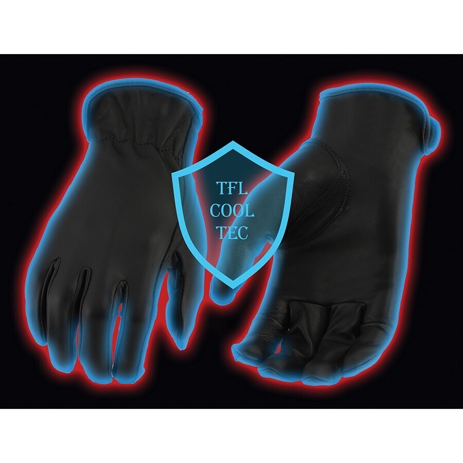 Women’s Cool Tec Black Leather Gloves with Cinch Wrist
Brand : Milwaukee Leather