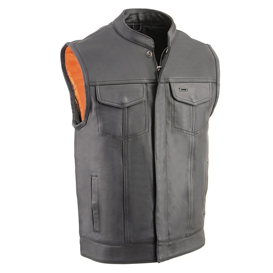 Men’s Cool Tec Leather Snap/Zip Front Club Style Vest
Brand : Milwaukee Leather