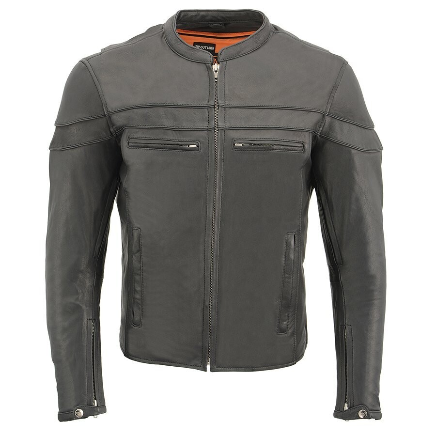 Men’s Cool Tec Leather Sporty Scooter Crossover Jacket
Brand : Milwaukee Leather