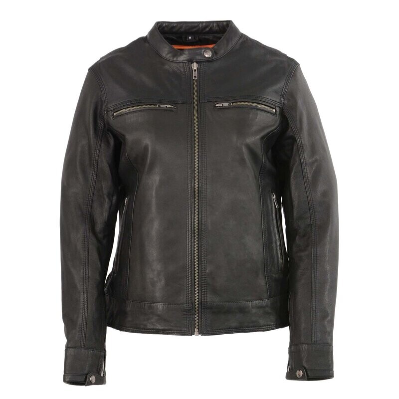 Women’s Lightweight Triple Stitch Scooter Jacket w/ Venting
Brand : Milwaukee Leather