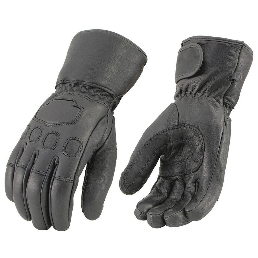 Men’s Black Deerskin Gauntlet Gloves with Cinch Wrist
Brand : Milwaukee Leather
