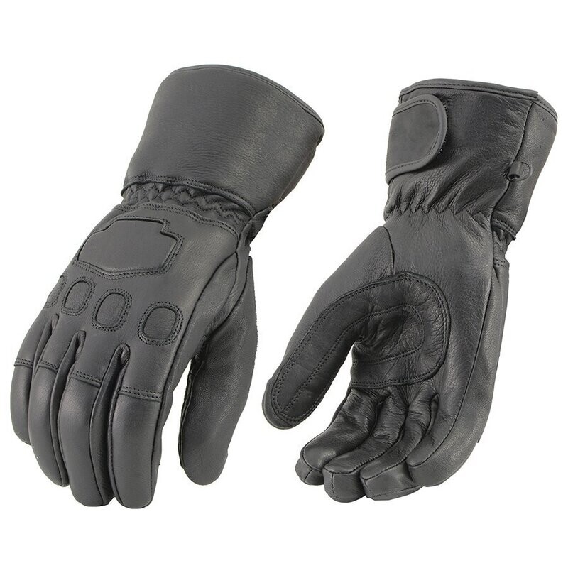 Men’s Black Deerskin Gauntlet Gloves with Cinch Wrist
Brand : Milwaukee Leather