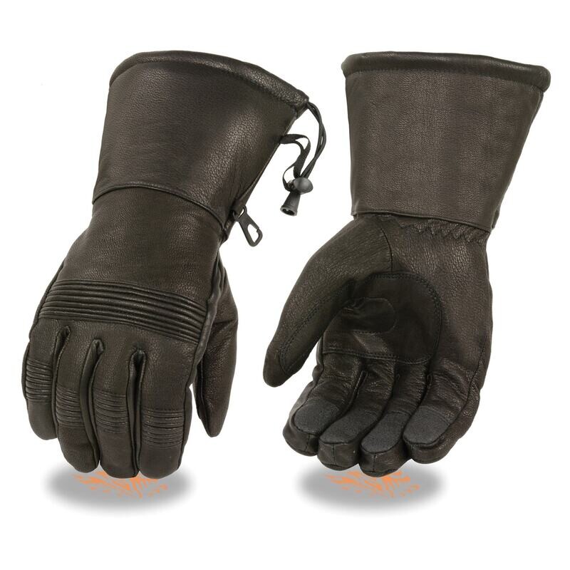 Men’s Waterproof Gauntlet Gloves w/ Stretch Knuckles
Brand : Milwaukee Leather